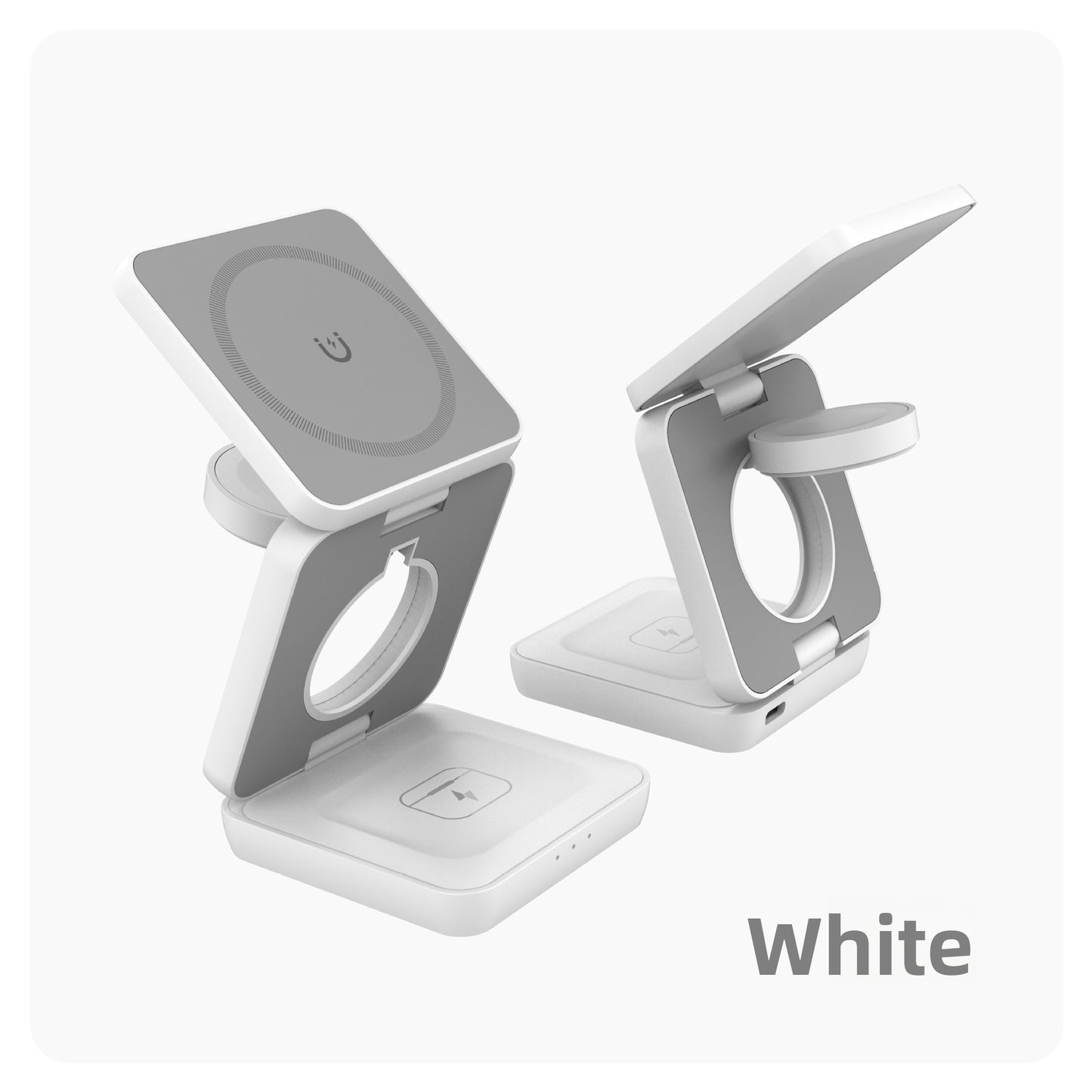 MagFold™ 3-in-1 Magnetic Wireless Charger – Foldable Fast Charging Stand