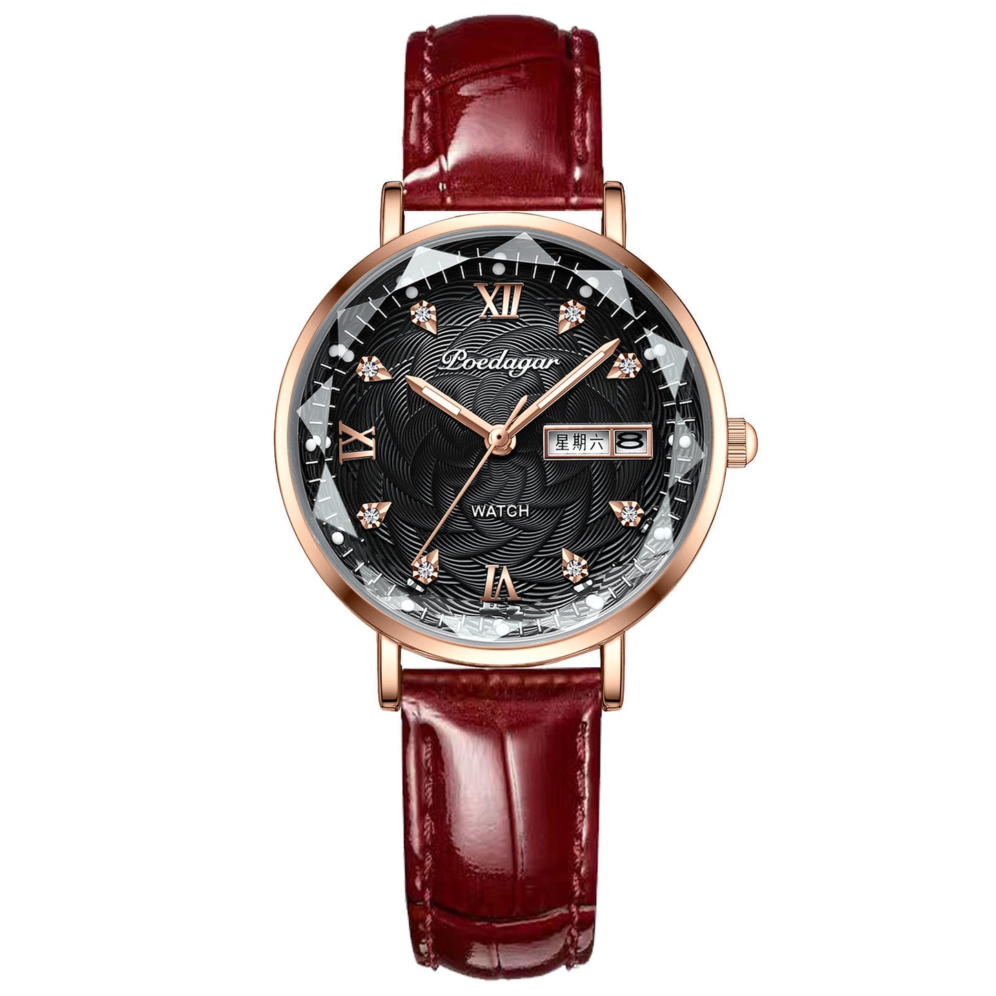 Luminous Quartz Dial & Calendar Display watch