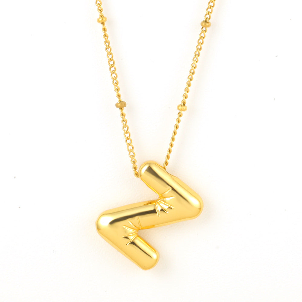 Bubble Alphabet Necklace