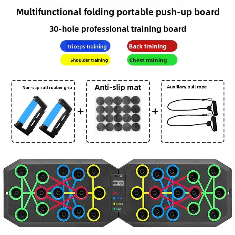 PushPro™ Multi-Position Push-Up Board – Home Workout System