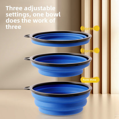 PawFold™ 2-in-1 Portable Pet Travel Bowl