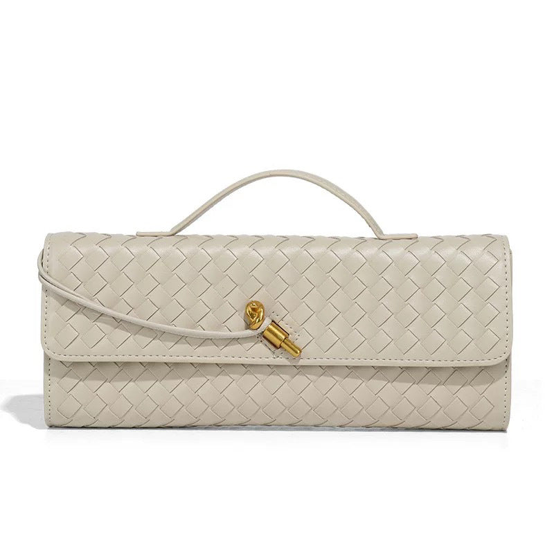WeaveLux™ Woven PU Leather Handbag
