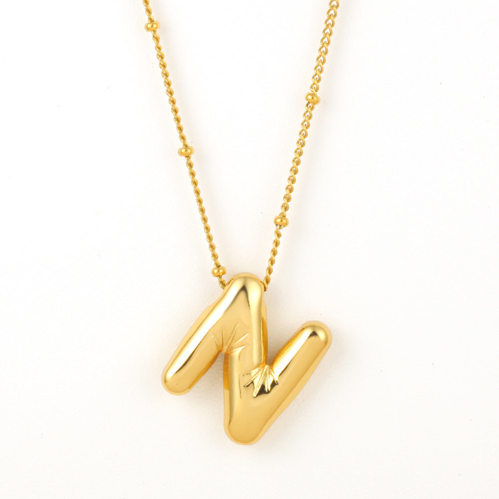 Bubble Alphabet Necklace