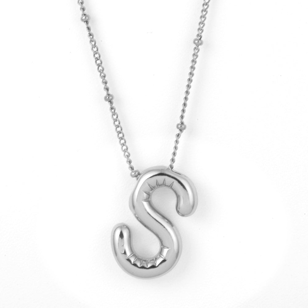 Bubble Alphabet Necklace