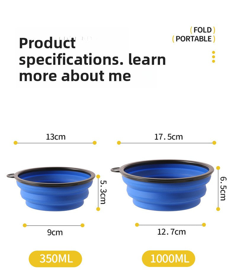 PawFold™ 2-in-1 Portable Pet Travel Bowl
