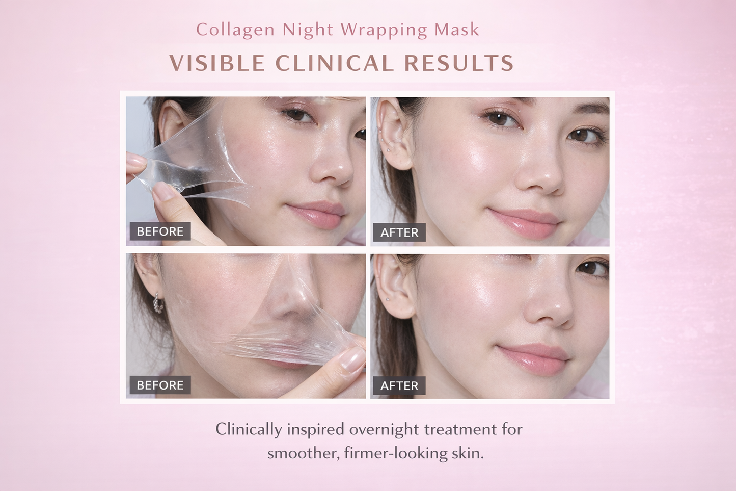 Collagen Overnight Peel-Off Face Mask – Hydrating & Firming Treatment