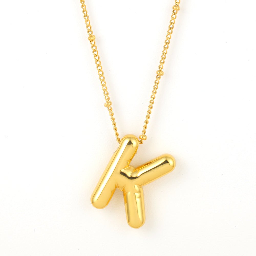 Bubble Alphabet Necklace