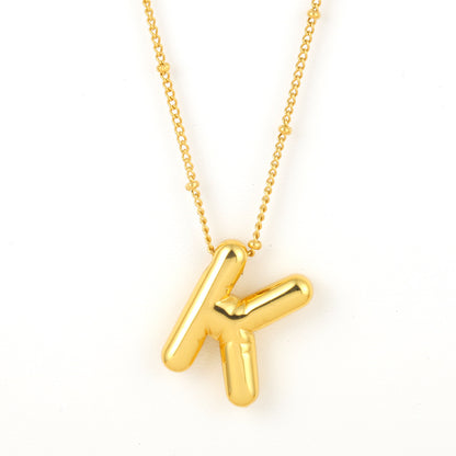 Bubble Alphabet Necklace
