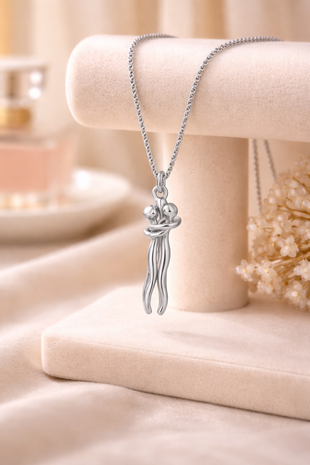925 Silver Infinite Love Embrace Necklace