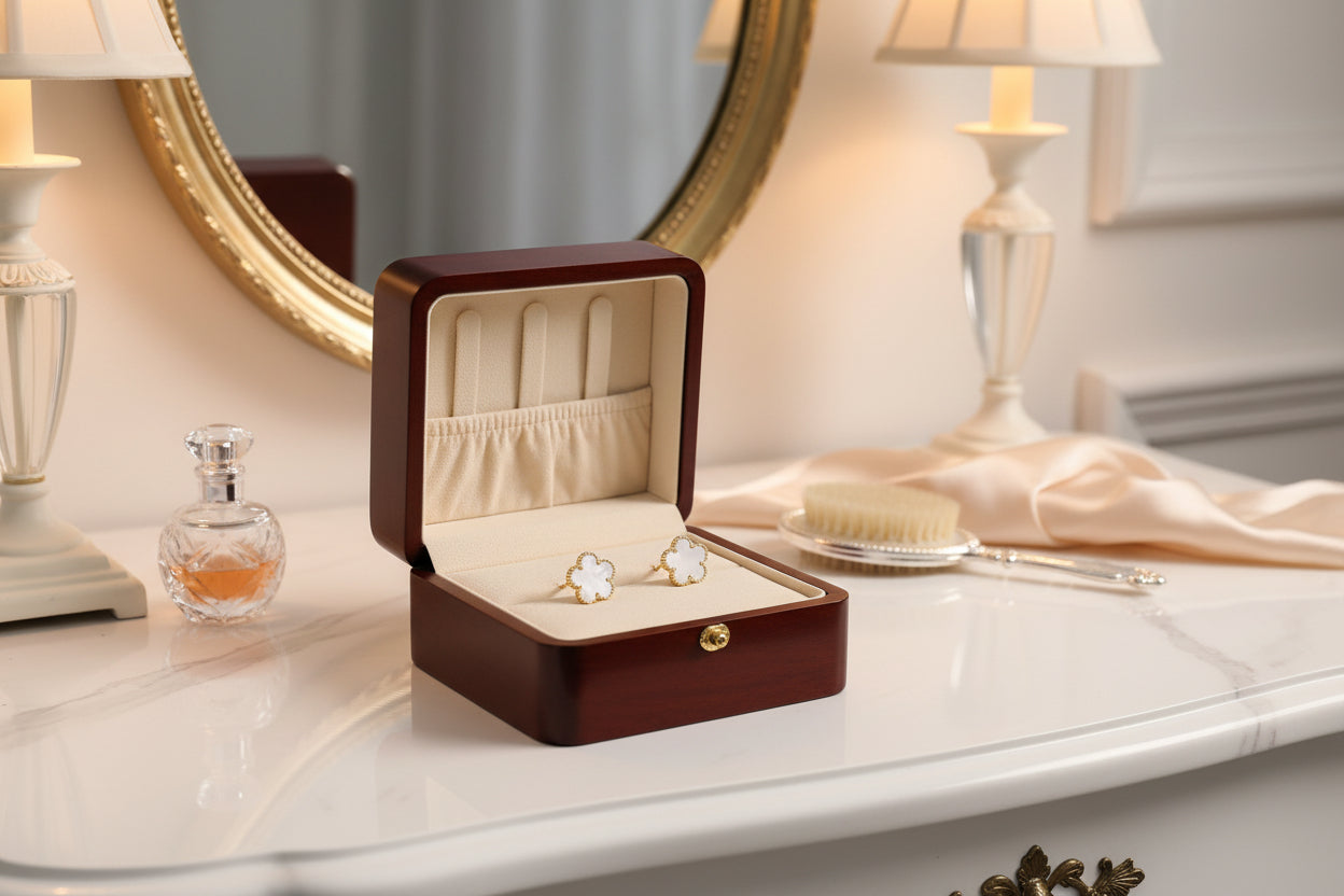 Five clover petal flower bracelet