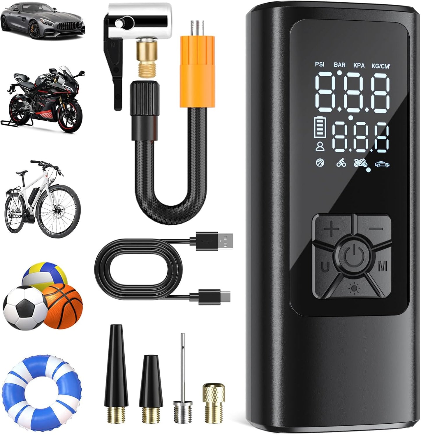 Car Tyre Inflator Wireless Digital Display