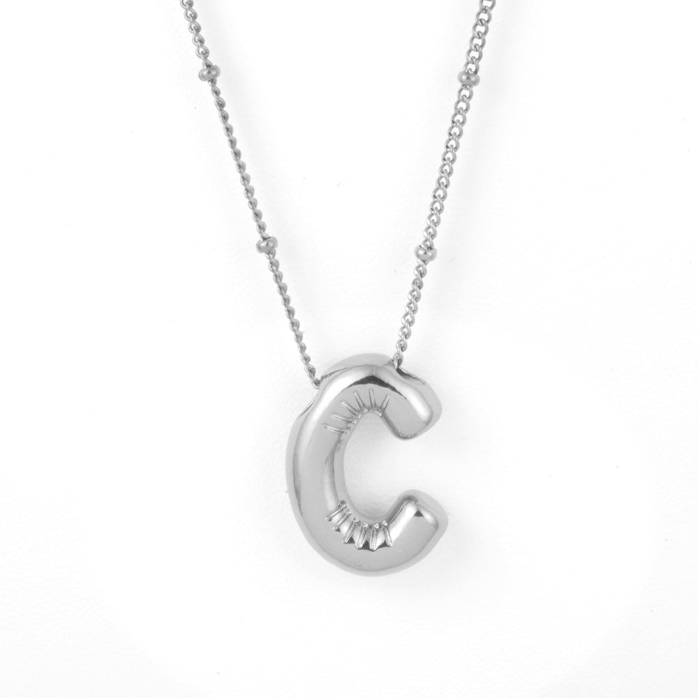 Bubble Alphabet Necklace