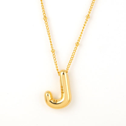 Bubble Alphabet Necklace