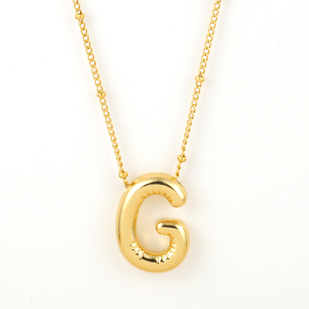 Bubble Alphabet Necklace