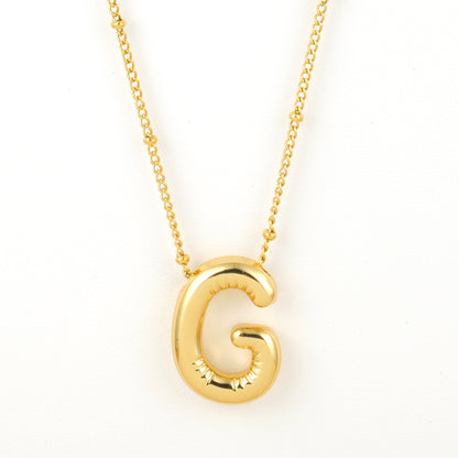 Bubble Alphabet Necklace
