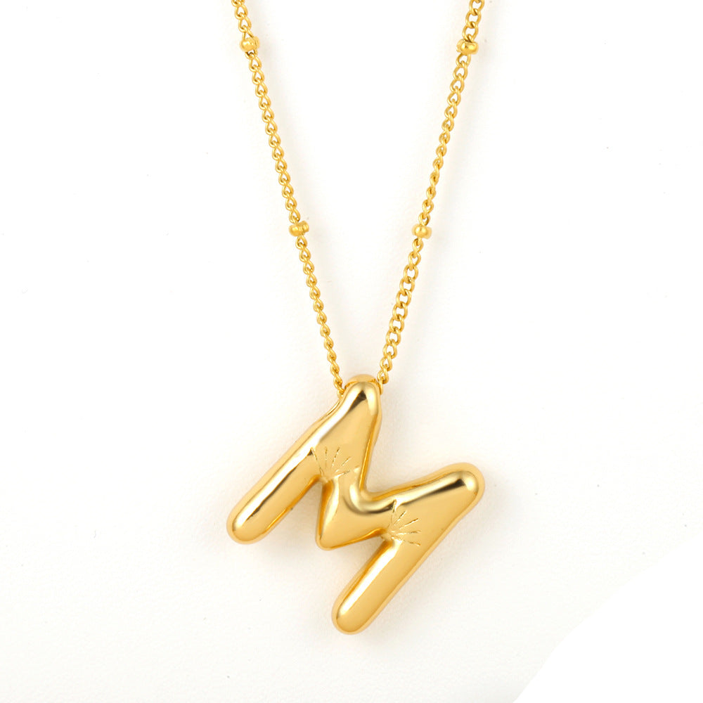 Bubble Alphabet Necklace