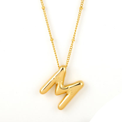 Bubble Alphabet Necklace