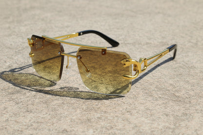 Fashion Gold Frame Sunglasses