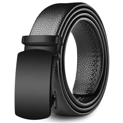 FlexBelt™ Automatic Buckle Leather Belt – Adjustable Casual Belt