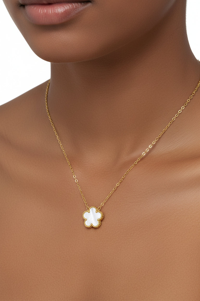 Five clover petal flower bracelet