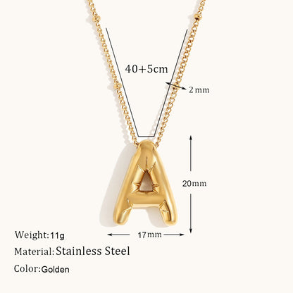 Bubble Alphabet Necklace