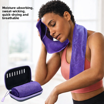 👉 EVA Cooling Sports Towel with Portable Box – Quick-Dry & Sweat Absorbent for Gym & Outdoor