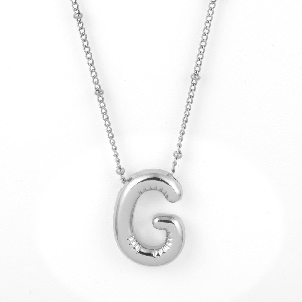Bubble Alphabet Necklace