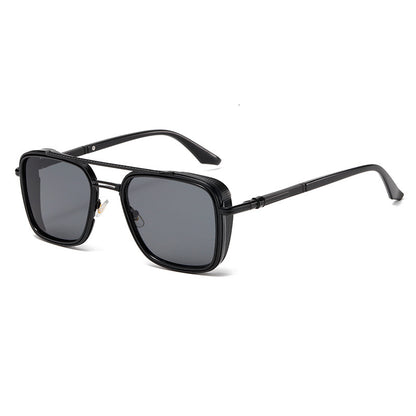 Double Bridge UV400 Sunglasses – Fashion Metal Frame