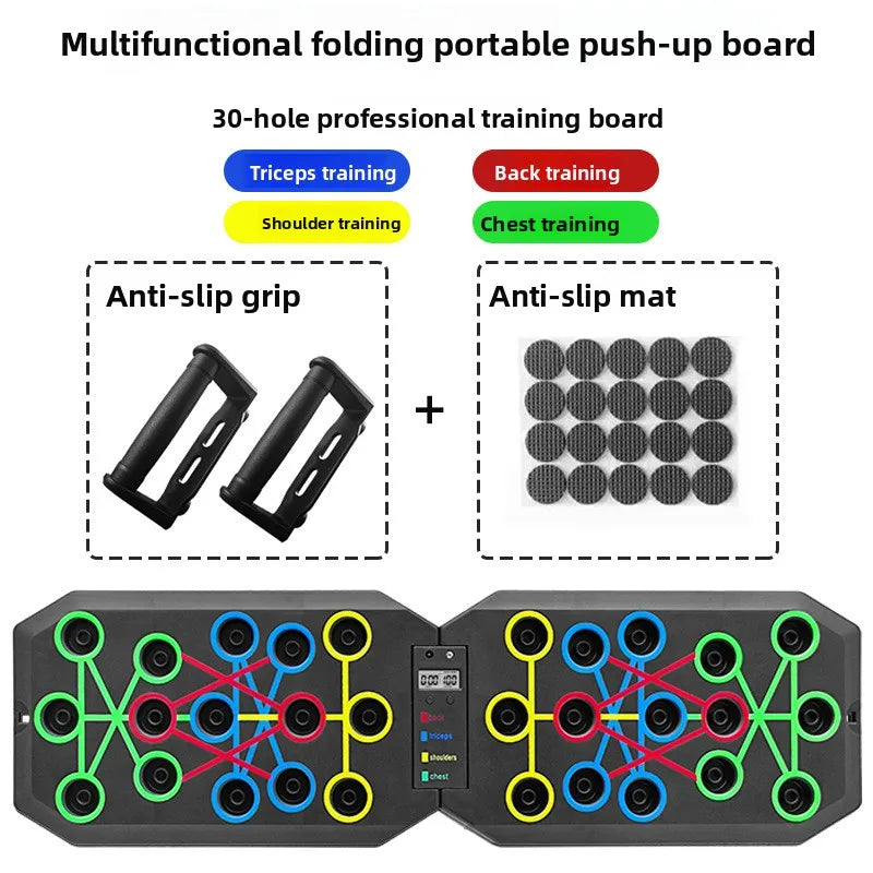 PushPro™ Multi-Position Push-Up Board – Home Workout System
