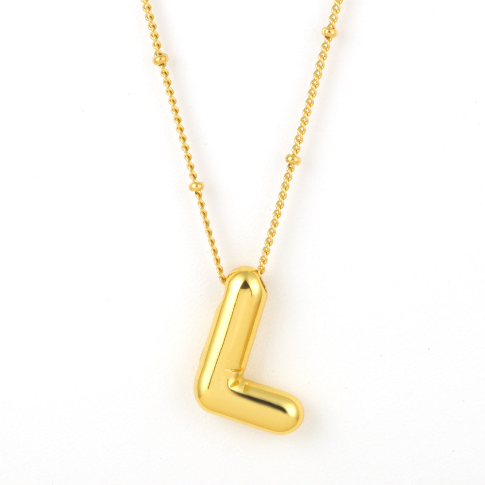 Bubble Alphabet Necklace