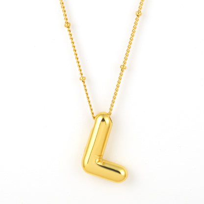 Bubble Alphabet Necklace