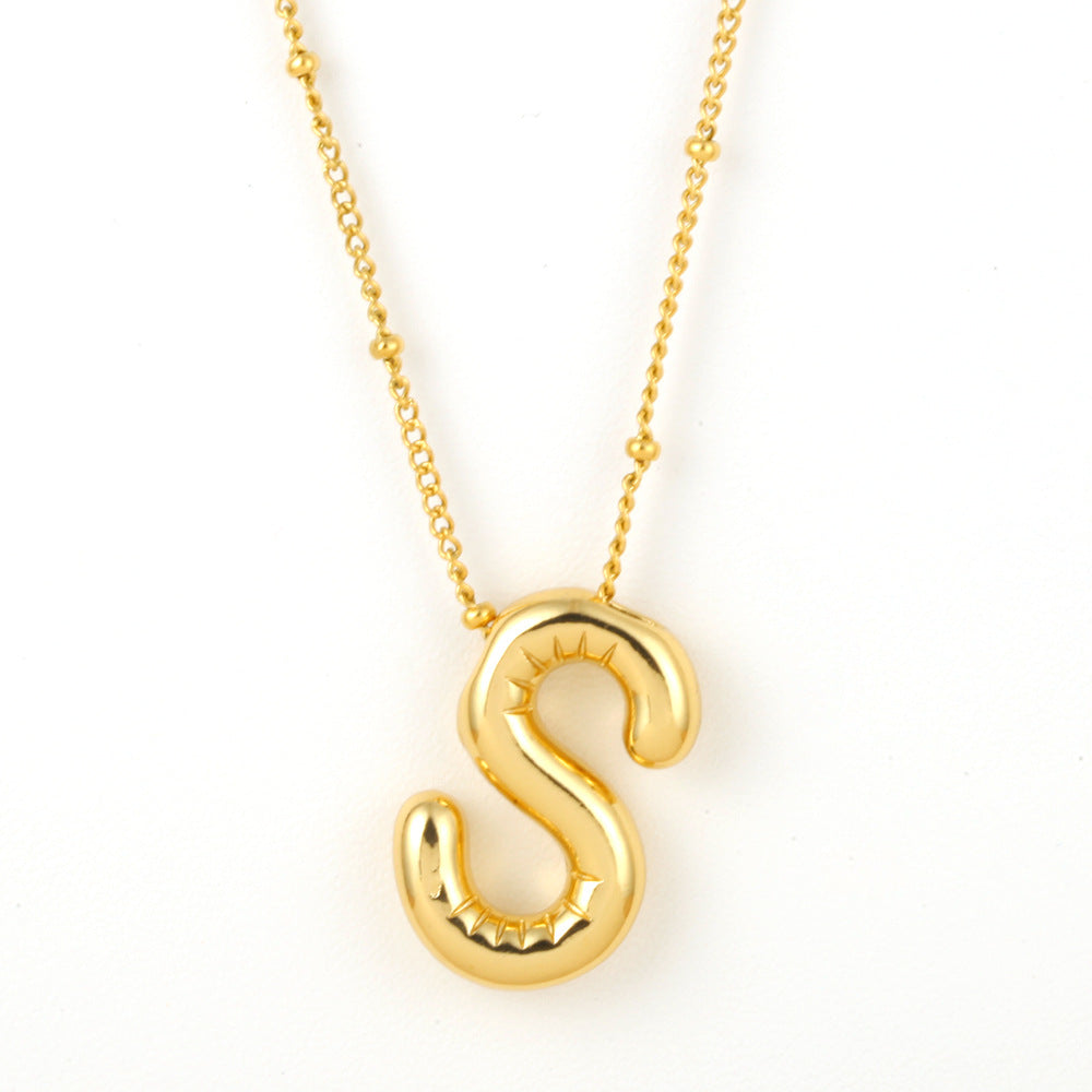 Bubble Alphabet Necklace
