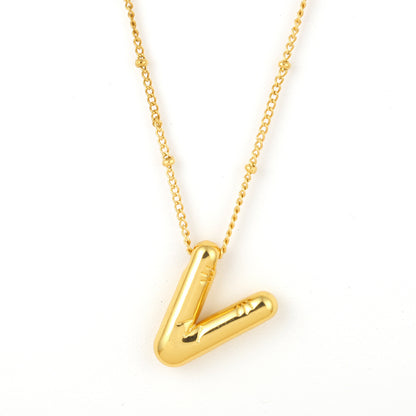 Bubble Alphabet Necklace