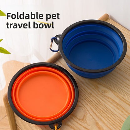 PawFold™ 2-in-1 Portable Pet Travel Bowl