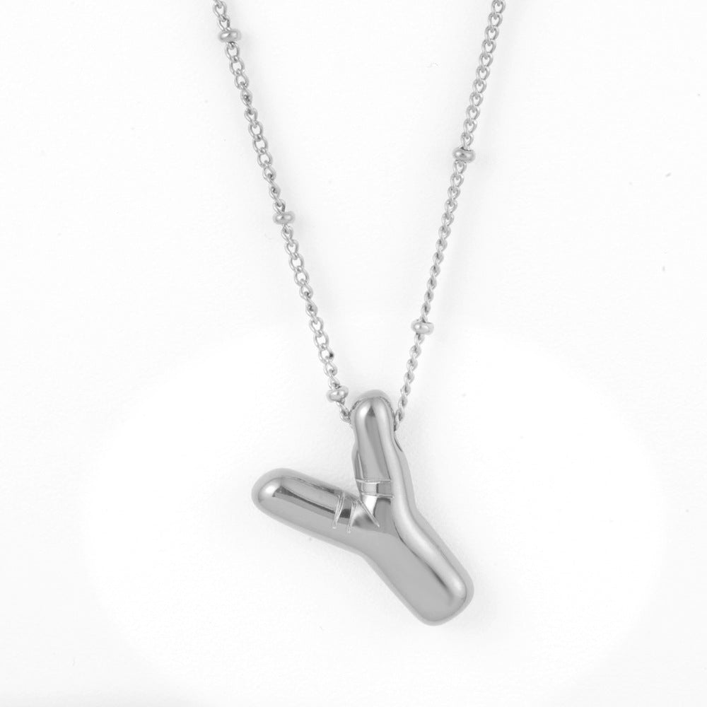 Bubble Alphabet Necklace