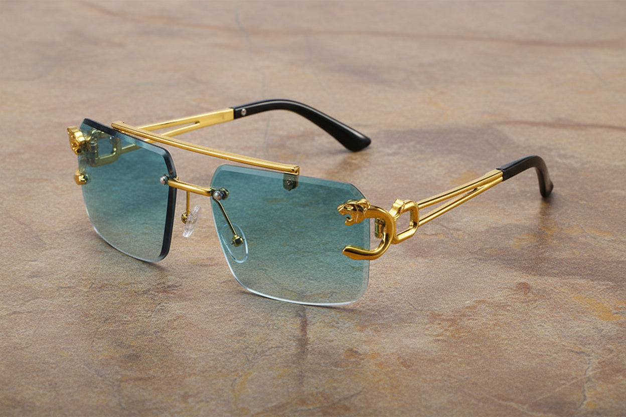 Fashion Gold Frame Sunglasses