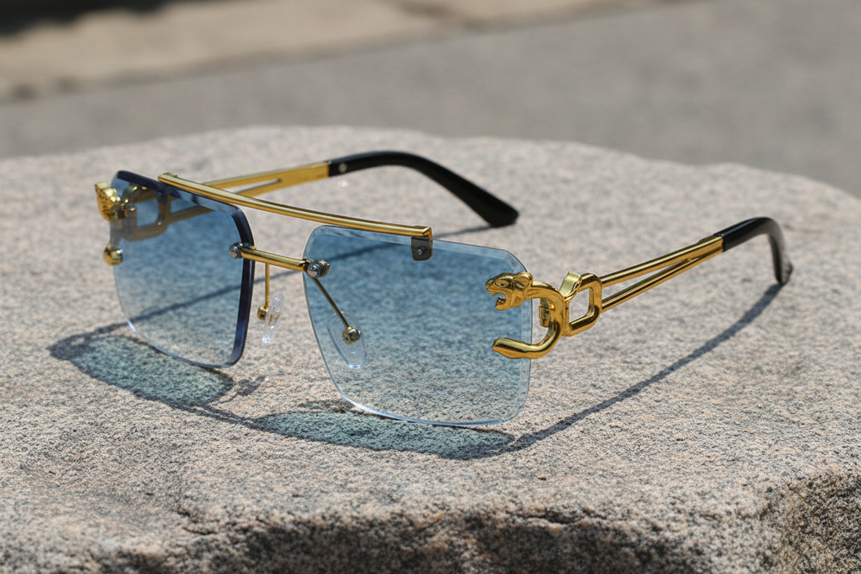 Fashion Gold Frame Sunglasses