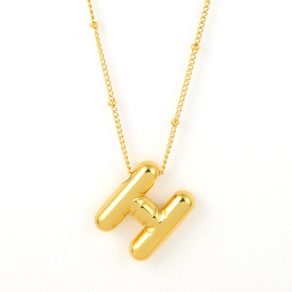 Bubble Alphabet Necklace