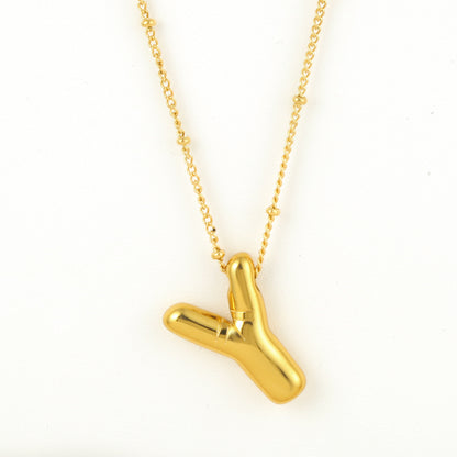 Bubble Alphabet Necklace