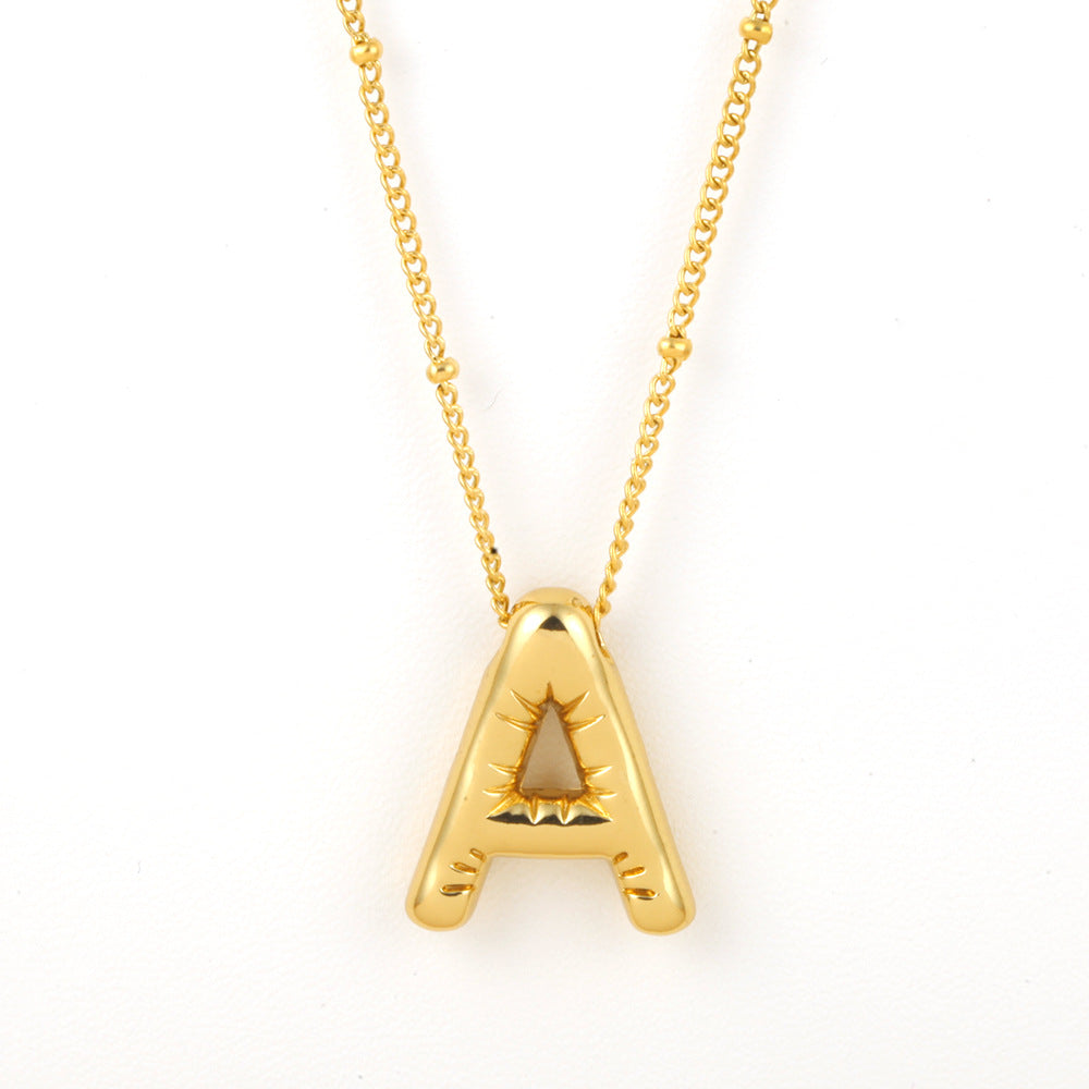 Bubble Alphabet Necklace