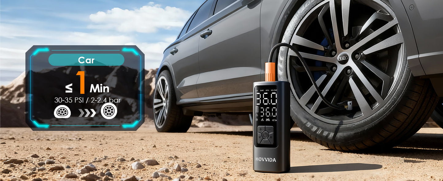 Car Tyre Inflator Wireless Digital Display